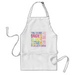 Bride Sentiments Wedding aprons