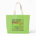 Bride Sentiments Wedding bag