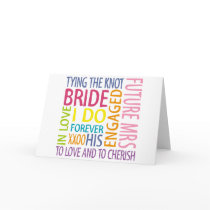 Bride Sentiments Wedding Cards