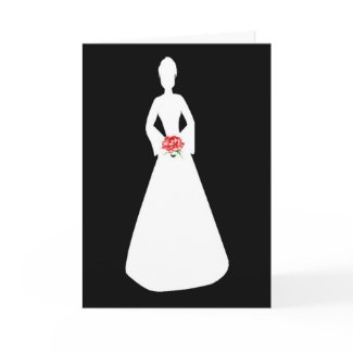 Bride Silhouette I card