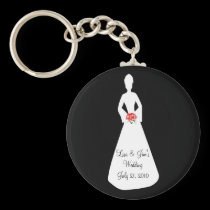 Bride Silhouette I keychains