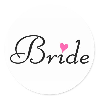 Bride Sticker