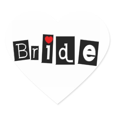 Bride Sticker