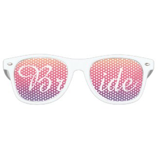 Bride Sunset Watercolor Ombre Purple Beach Wayfarer Sunglasses