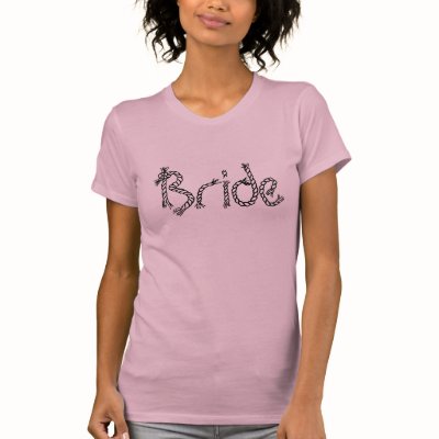 Bride T for Bachelorette Party t-shirts