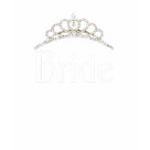 ladies_casual_tshirt - Bride t-shirt with a sparkling diamond tiara!  Looks best on black shirts.  Great for the bachelorette party, bridal shower, wedding rehearsal, or other events surrounding the wedding! 