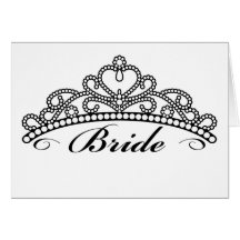 Bride Tiara Greeting Card