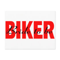 Bride To  Be (Biker) postcards