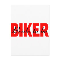 Bride To  Be (Biker) postcards