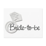 Bride-to-be Bling Ring postcards