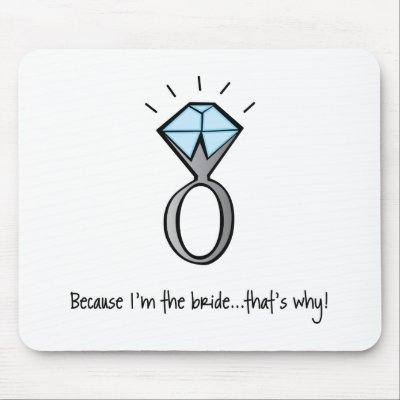 bride to be mousepads