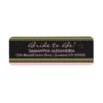 Bride to Be Personalized Return Address Labels