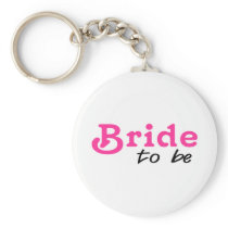 Bride To Be Pink Black Key Chains