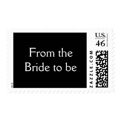 Bride To Be Postage Stamp
