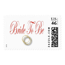 bride to be red stamp