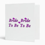 Bride To Be Simply Love Vinyl Binders