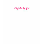 "Bride to be" tank top