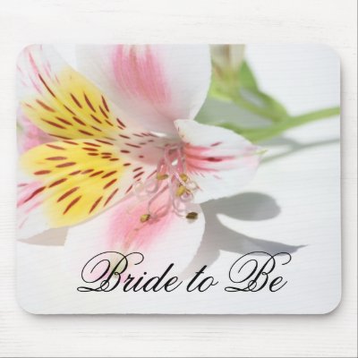 Bride to Be Wedding Mouse Pad Mousepad by WeddingCentre
