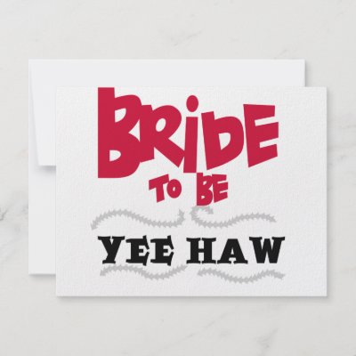 Bride Attire on Clothing And Gifts With A Red And Black Bride To Be Yeehaw Design