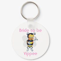 Bride to be Yippee keychains by CaringHearts Bride to be Yippee keychains