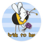 bride to bee sticker