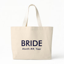 "BRIDE" tote bag - personalize date