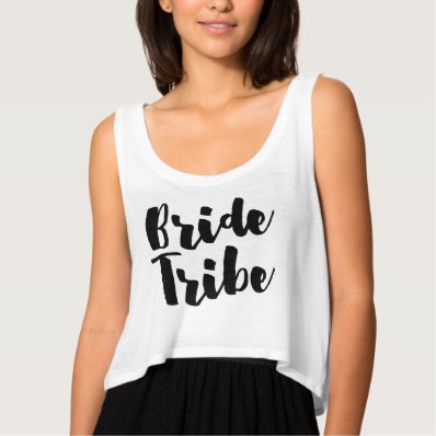 Bride Tribe Crop Top Flowy Crop Tank Top