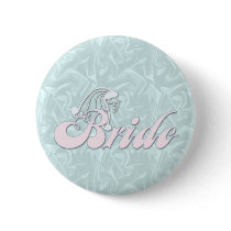 Bride Turquoise Silk Button