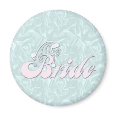 Bride Turquoise Silk Magnet by fun_tshirt