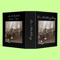 Bride Walking Large Our Wedding Day Binder by Itayasdesigns Bride Walking Large Our Wedding Day Binder