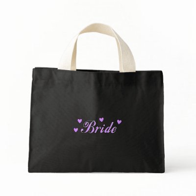 Bride Wedding Hearts Tote Bag