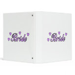 Bride Wedding Hearts Vinyl Binders