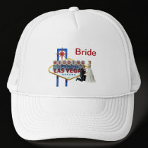 "Bride" Wedding in Las Vegas Hat hats