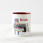 "Bride" Wedding In Las Vegas Mug mugs
