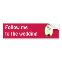 Bride, wedding items bumper stickers