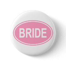 Bride Wedding Oval Pink buttons