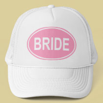 Bride Wedding Oval Pink hats