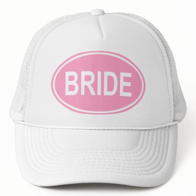 Bride Wedding Oval Pink Hats by TeeShirtsTShirts