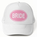 Bride Wedding Oval Pink hats