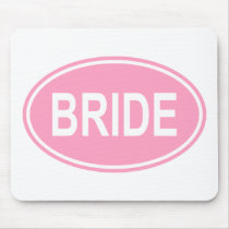 Bride Wedding Oval Pink mousepads