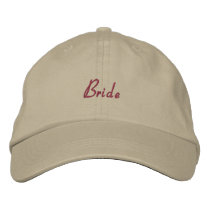 Bride Wedding Party Embroidered Hat