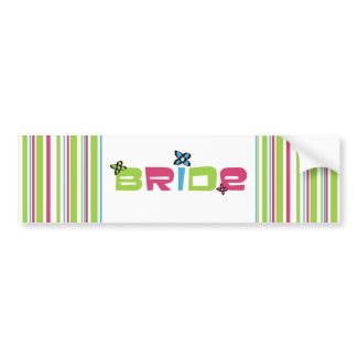 Bride Wedding Stickers bumpersticker