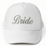 Bride with bling mesh hats
