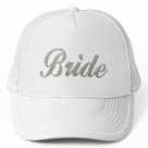 zaz_trucker_hat - Bride with bling - diamond background for brides to be.  Great bridal shower gifts / decorations