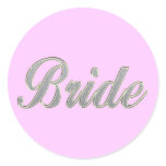 Bride with bling sticker