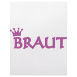 bride with crown icon letterhead