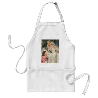 Bride with Flower Girl apron