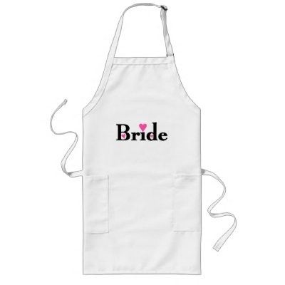 Bride with Hearts Aprons