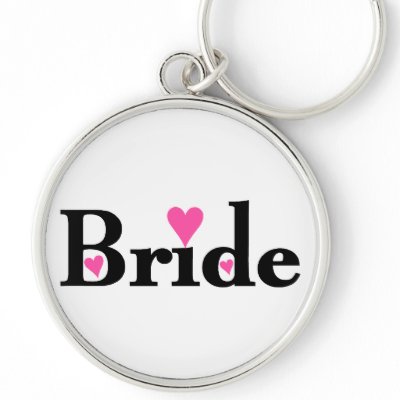 Bride with Hearts Key Chain