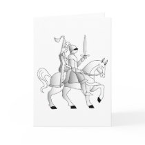 Bride with Knight in Shining Armor Card